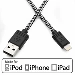 Aduro Usb To Lighning Charge & Sync Cable For Apple Devices Black/white. Fixed Price $14.99.