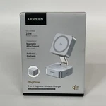 Ugreen QI2 25W 1 Magnetic Wireless Charger Magflow Charging Station Silver. Fixed Price $39.99.