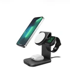 Otter Box 3-IN-1 Charging Station With Magsafe, 15 Black. Fixed Price $119.99.