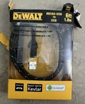 Dewalt DXMA1311322 Reinforced Micro Usb Charging Cable 6FT Black. Fixed Price $14.00.