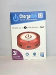 Chargehub X3 3-PORT Usb Supercharger Maxstrata New/red. Fixed Price $21.50.