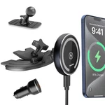 Magjieyx Cd Slot Magnetic Car Mount Charger Work For Iphone 16-12, 3X Stable. Fixed Price $47.61.