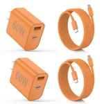 Iphone 17/17 PRO/17 Max Charger, 60W Dual Port Usb-c Wall With Pd 40. Fixed Price $37.48.
