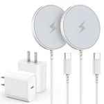 Magnetic Wireless Charger For Iphone, 2PACK 6FT Apple Mfi Certified Mag-safe.... Fixed Price $50.39.
