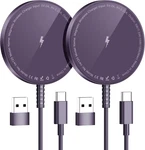 Magnetic Wireless Charger For Iphone: Compatible With Magsafe 17. Fixed Price $33.95.