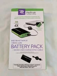 Retrak ETESPB8 Powerbank W/retractable Micro Usb Cable 7,800MAH. Fixed Price $29.00.