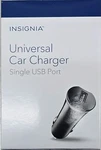 X2NEW Insignia Usb Car Charger Adapter Black Single Port Universal NS-DC1U2N 12W. Fixed Price $9.99.