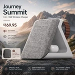 Journey Summit 3-IN-1 QI2 Wireless Charger Free Gift. Fixed Price $71.49.