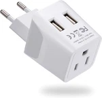Ceptics Usa Input Turkey, Egypt, Iceland Travel Adapter Plug Type - Europe. Fixed Price $11.99.