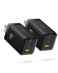 Baseus 2 Pack 65W Usb Charger Block, Pps 3-PORT Fast Compact Foldable C.... Fixed Price $57.08.