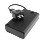 Battery Case Usb Female Socket 3 Aaa Box Holder With On-off Switch Black. Fixed Price $10.95.