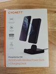 Cygnett Chargeup Duo 10000MAH Wireless Power Bank + Charging Dock. Fixed Price $24.00.
