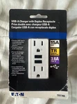 Eaton TR7765 Usb-a Charger With Duplex Receptacle White New. Fixed Price $17.48.