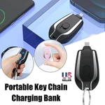 Portable Mini Keychain Power Bank Emergency Pod Charger For Phone Type-c 1500MAH. Fixed Price $9.09.