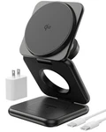QI2-CERTIFIED 15W Magnetic Foldable Charger, Ku Xiu X40Q 3 In Black. Fixed Price $95.27.