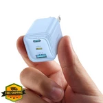 Joyroom 30W Gan Usb Charger Block Fast Charging Foldable Adapter Blue. Fixed Price $20.00.