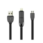 Reiko Iphone 6 And Micro Usb Flat Cable 3.2FT 2-IN-1 Data Black. Fixed Price $8.49.