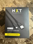Nxt Technologies NX60462 Lightning To Usb Charger/data Cable 10 Feet Black Nib. Fixed Price $11.99.