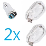 2A Dual Car CHARGER+2 Micro Usb Cable For Lg Stylos Vista G4 V10 Pro G3 G2. Fixed Price $7.44.