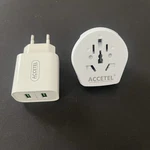 Accetel Charger Plug Adapter Universal White Double Usb Port. Fixed Price $24.49.