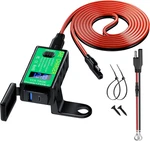 Yonhan Motorcycle Phone Charger, Total 60W 6.8A Dual Usb Type Pd & Qc 3.0. Fixed Price $24.47.