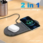 2IN1 Wireless Charger Dual 20W Mat For Apple Iphone 16 Pro 15 Samsung S25 Ultra. Fixed Price $14.98.