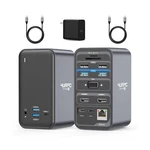 Usb Docking Station Dual Monitor, Hdmi Dock, Laptop Stat.... Fixed Price $156.28.