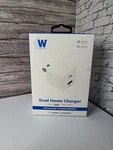 Just Wireless Dual Port Usb-a And Usb-c Wall Charger White. Fixed Price $14.99.