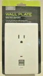 Living Solutions Wall Plate With Two Usb Ports. Fixed Price $12.95.