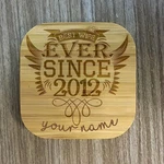 Bamboo Wireless Charger With Customizable Engraving - Valentine's Day Gifts. Fixed Price $19.99.