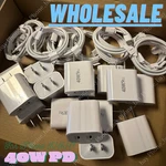 Dual Pd 40W Fast Wall Charger Power Adapter Type Cable Lot For IPHONE16E 15 17. Fixed Price $45.95.