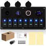 Marine Boat Rocker Switch Panel,waterproof 8 Gang Toggle With Du.... Fixed Price $54.92.