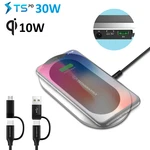 Techsmarter Multi Usb Charging Station With Wireless Charger Iphone Samsung. Fixed Price $19.99.