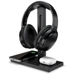 Ilive 5-IN-1 Headphone Stand Wireless Charger, Black. Fixed Price $34.99.