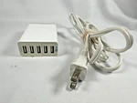 Anker Power Adapter 5 Port Ac 100-240V Usb Charger White Model 71AN7111. Fixed Price $14.99.