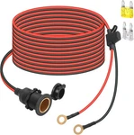 12V/24V Fixed Thread Cigarette Lighter Socket Extension Cable With Perforated. Fixed Price $29.99.