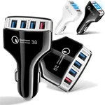 4-PORT Usb Car Charger Adapter Qc 3.0 Fast Charging For Iphone Xs Samsung Lg Htc. Fixed Price $9.79.