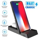 3 1 Qi Wireless Charger Dock Charging Stand For Apple Watch Iphone Samsung Lg. Fixed Price $13.15.