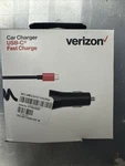 Verizon Car Charger Usb-c Fast 6 Ft Coiled Cable. Fixed Price $9.99.