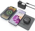 Zealsound Triple Wireless Charger,charging Pad,ultra Slim Fast 3X10W Gray. Fixed Price $57.11.