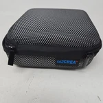CO2CREA Hard Carrying Case Shockproof Protective Travel Bag Black Silver Mesh. Fixed Price $14.95.