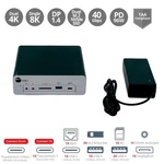 Siig 8K Thunderbolt Dock Station For Hp Spectre 3-IN-1 Foldable 17" W/ Adapter. Fixed Price $133.43.