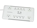 Monoprice 12 Outlet Power Surge Protector W/ Built-in Usb Charger Ports. Fixed Price $48.99.