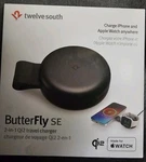 Twelve South Butterfly Se 2-IN-1 QI2 Travel Charger For Apple Iphone Watch-black. Fixed Price $60.00.
