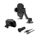 Philips 3-IN-1 Car Charging Kit Black DLP6543CC/37. Fixed Price $18.99.