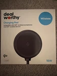 Dealworthy 15W QI2 Charging Pad Stand Wireless Charger - Black. Fixed Price $10.99.