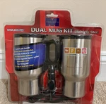 New - Dual Dunkin' Donuts Stainless Steel Heatable Travel Mug Kit Maximo Sakar. Fixed Price $50.00.