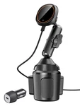Exeliq For QI2 15W Magsafe Car Mount Charger, Cup Holder Black Orange. Fixed Price $59.70.
