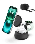 Belkin-ultracharge Pro 3-IN-1 QI2 25W Magnetic Wireless Charging Dock For Iphone. Fixed Price $79.95.