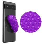 Uxcell Pack Double-sided Suction Phone Case Mount, 2.76" Round Purple. Fixed Price $12.44.